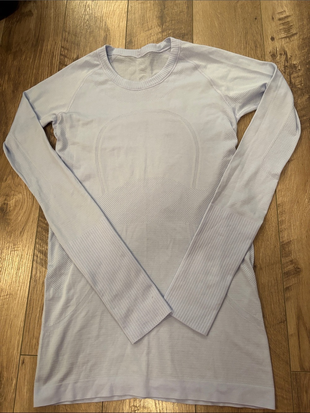 lululemon athletica Swiftly Pale Blue/purple Seamless Long Sleeve Top